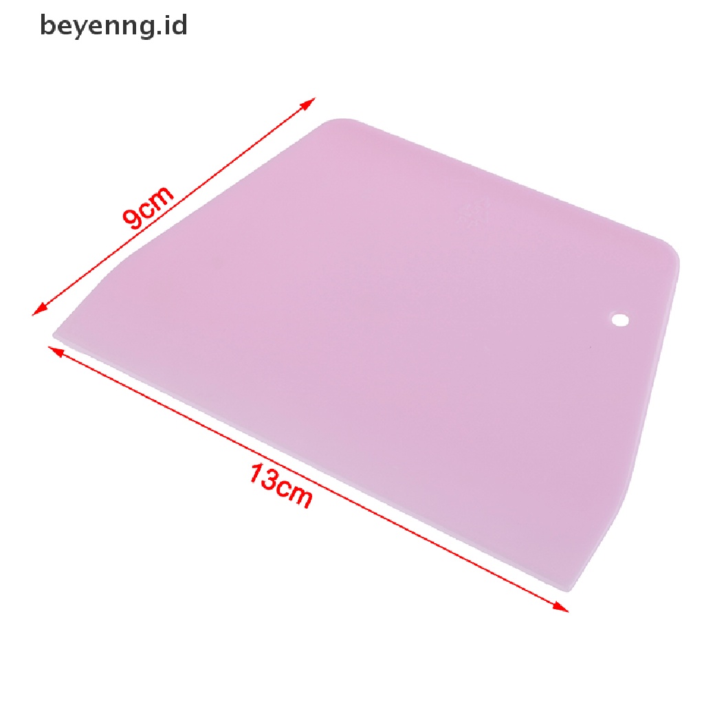 Beyen 1Pc Scraper Kue Krim Trapesium Pemotong Adonan Kue Spatula Pastry Bakery Tools ID