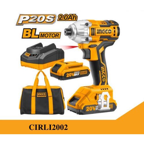 Ingco Bor Impact Driver Cirli2002 Brushless Obeng Cordless Kualitas Terbaik