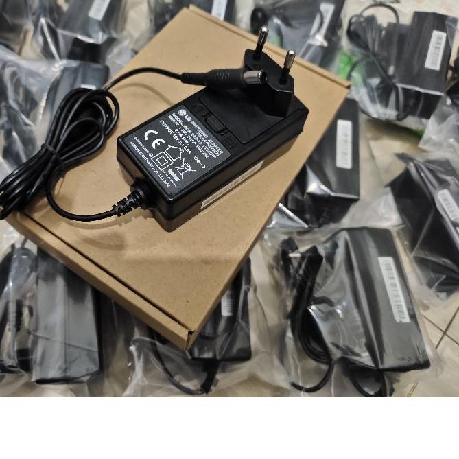 ❀ ADAPTOR ADAPTER CHARGER CASAN TV LG MONITOR LG LAYAR LG 19V-0.8A PLUG IN ORIGINAL LG ASLI 100% ♂