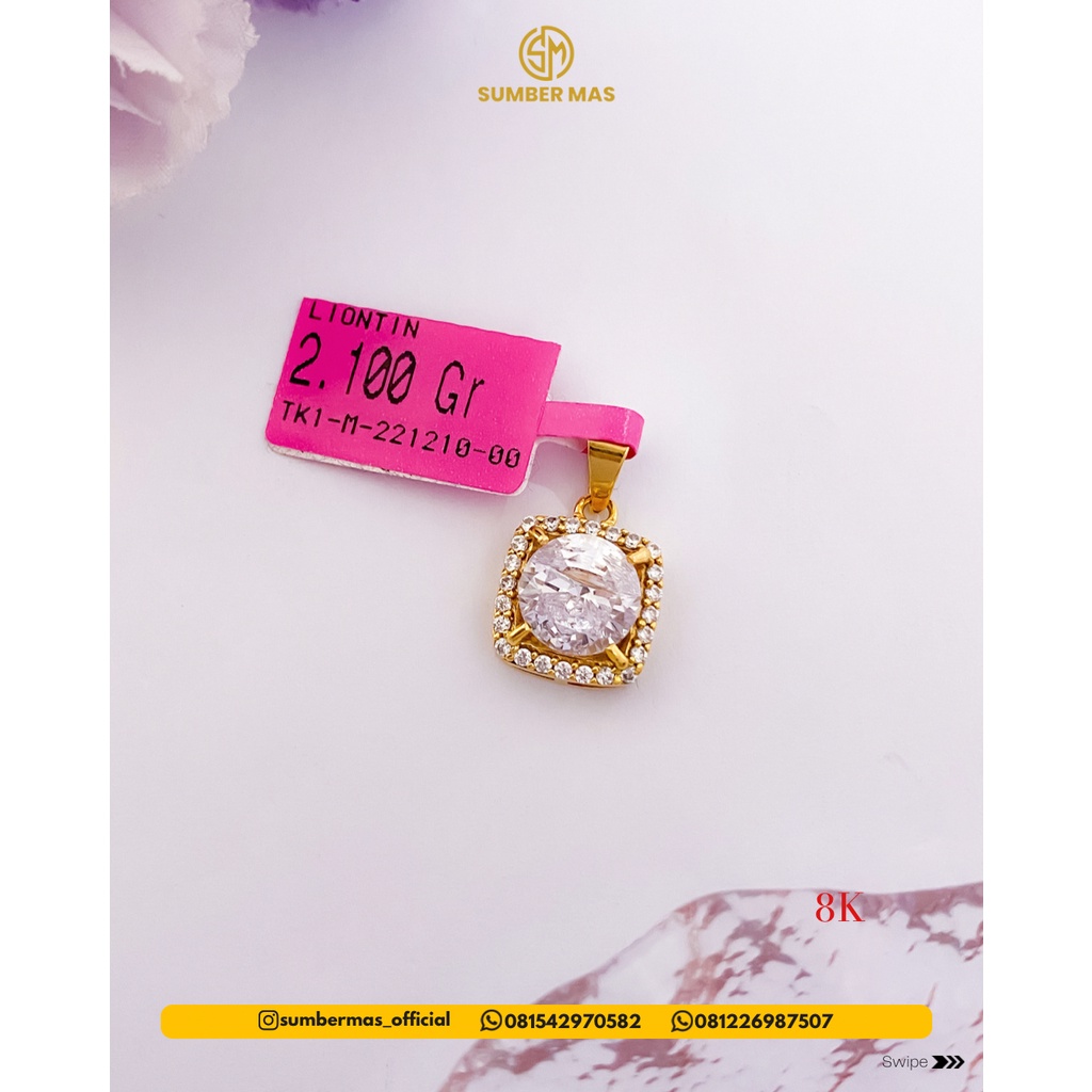 DIAMOND LOOK PENDANT 8K - SUMBER MAS