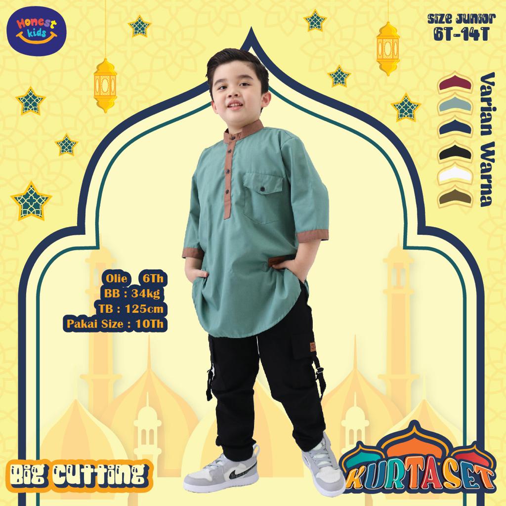 SET KURTA KEMKO kemeja koko RAYYA anak dan dewasa by honestkids