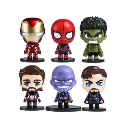 Unik Action Figure Avengers Infinity War Kepala Besar Bukan Funko Pop 01A Murah