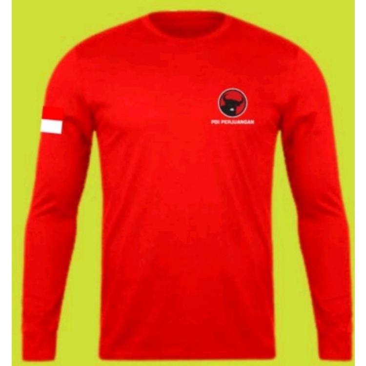 MURAH GROSIR KAOS PDI PERJUANGAN LENGAN PANJANG KAOS PARTAI PDI