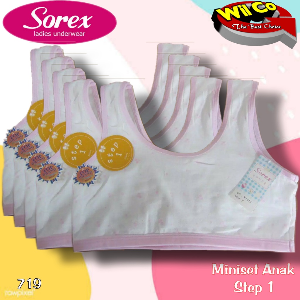 K719 - [Harga Per 1 Pcs] MINISET ANAK WANITA PAKAIAN DALAM ANAK SOREX STEP 1 FREE SIZE