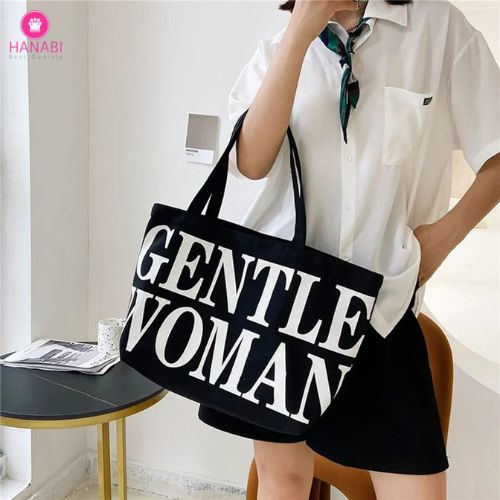 HANABI-tas totebag tas premium GENTLE WOMAN tas wanita tas jalanjalan tas korea