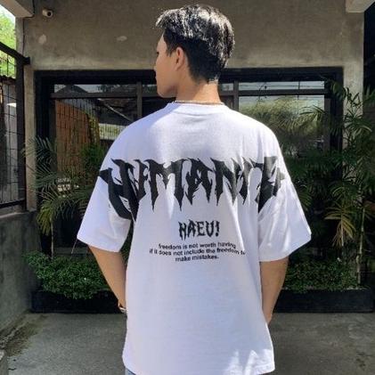 NEW STOCK HAEV T-shirt White Oversize - Humanity T-shirt/kaos/pakaian