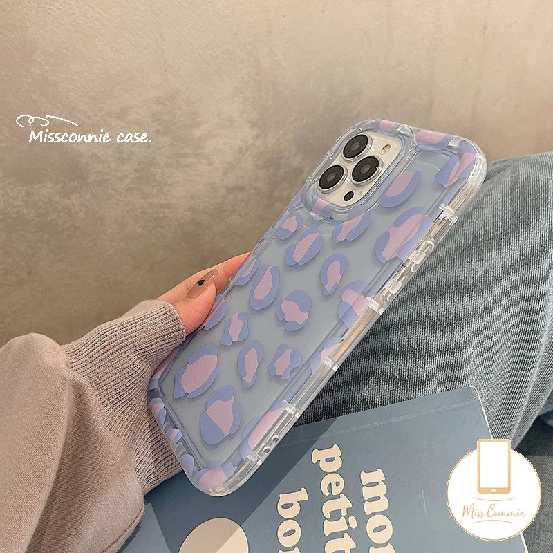 Fashion Case Motif Leopard Redmi 12C 10C 9 9A A1 10 9T 10A 9C NFC Redmi Note8 Note10 Note 11 10s 10 9 11s Note9 Note10s Note11 POCO F4 Shockproof Airbag Lembut Tpu Bening Penutup Belakang