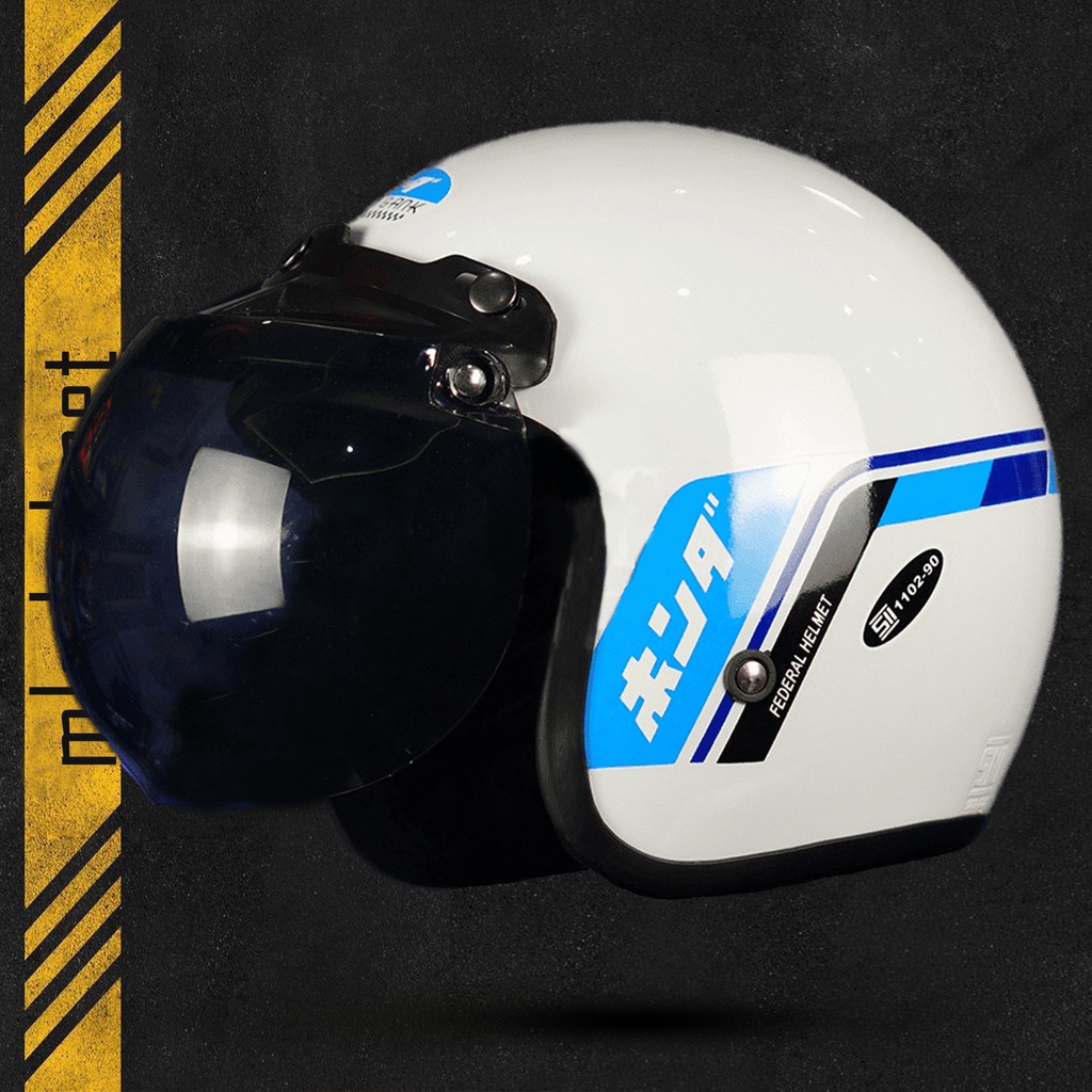 Helm Bogo Motif Honda GL Premium Untuk Pria Dan Wanita Dewasa / Helm Bogo PREMIUM SNI COD