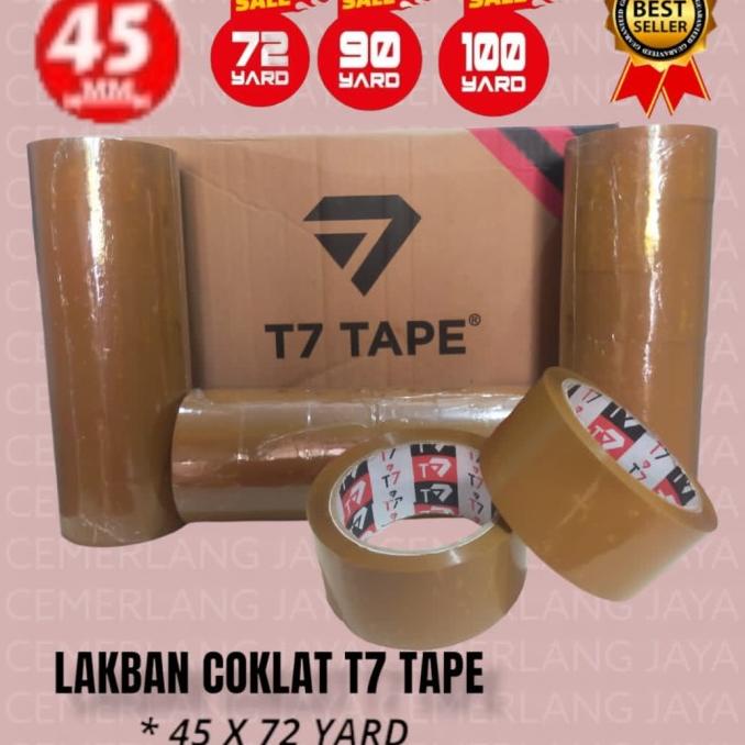 

LAKBAN COKLAT 45mm T7 TAPE 1 DUS 72 90 100 YARD