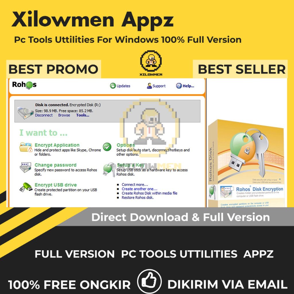 [Full Version] Rohos Disk Encryption Pro PC Tools Software Utilities Lifetime Win OS