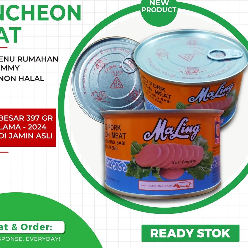 

➶ Ham Maling TTS 397gr ( Ukuran Besar )/ Maling TTS 397gr Ham Pork ➷