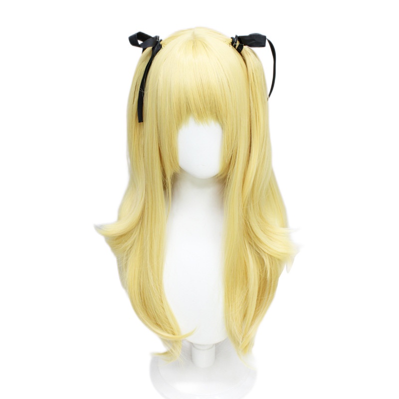 Genshin Impact Genshin Impact cos Wig Conviction Queen Double Ponytail Polar Night Real Dream Skin cosplay Rambut Palsu