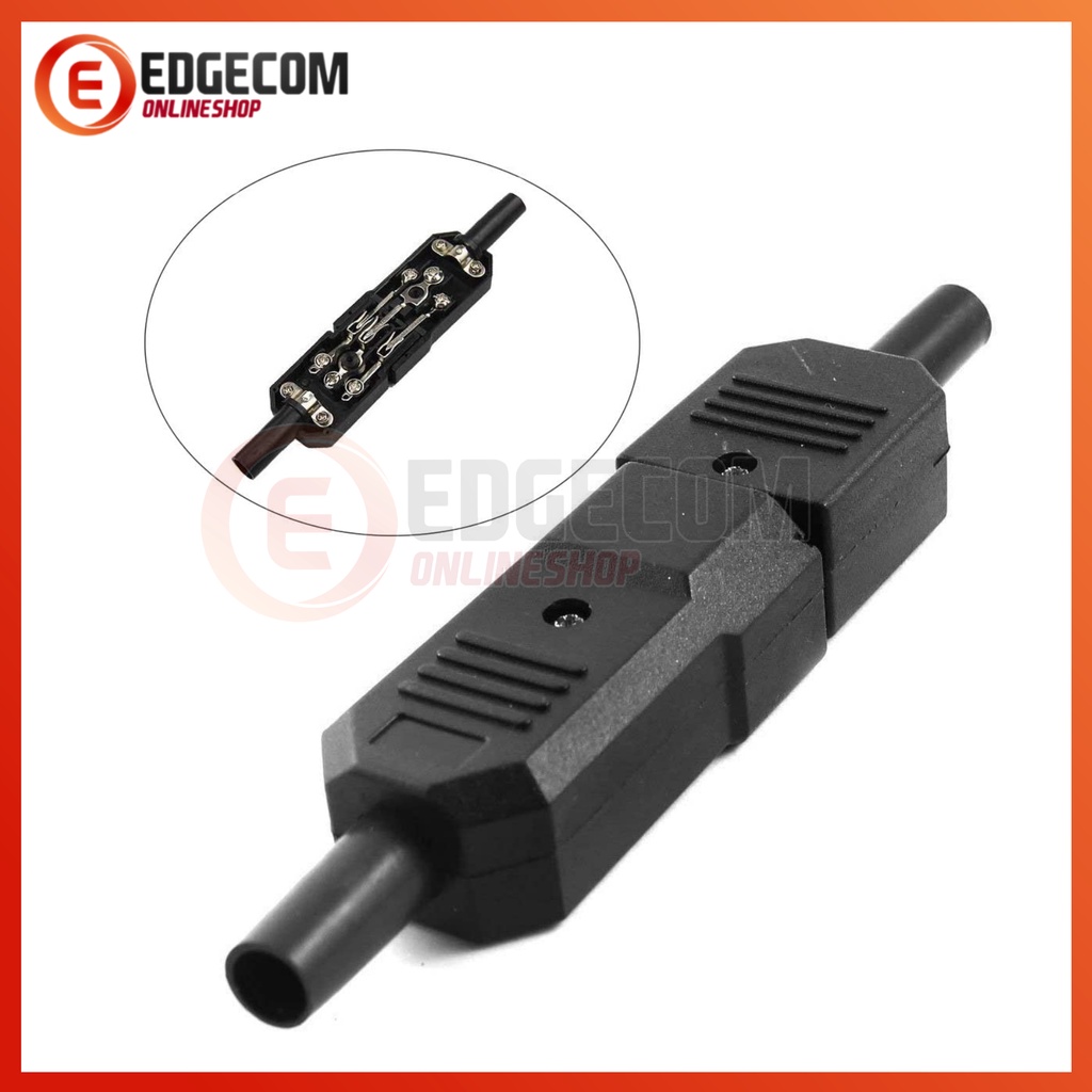 Konektor Steker Power Komputer Kabel AC Plug IEC C14 Male / C13 Female