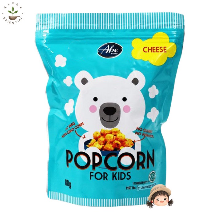 Abe Food Popcorn Keju - Snack Ringan Anak Popcorn Cheese 80g