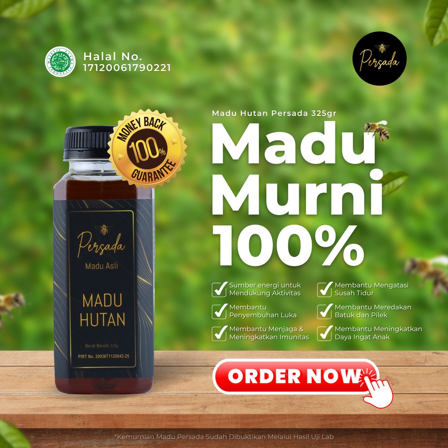 

MADU HUTAN PERSADA 325gr || MADU MURNI 100%