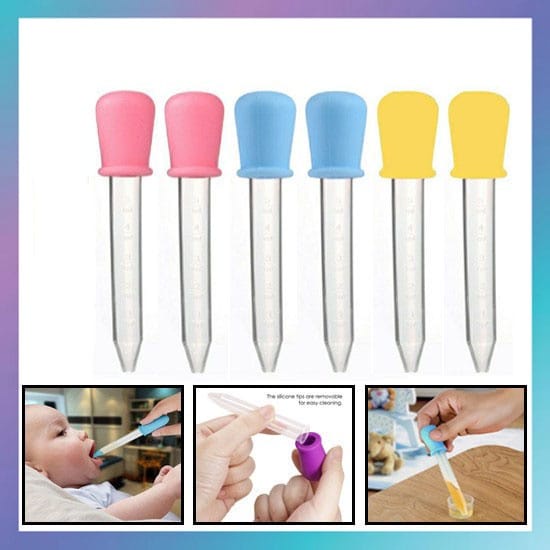 HZ Pipet Tetes Obat Bayi 5ml Feeder Dropper Ukuran 5 ml Alat Bantu Minum Baby Medicine BPA Free Silikon Vitamin