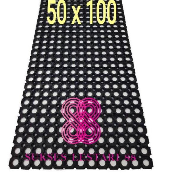 Grosir Resmi Keset Karpet Karet Anti Slip Kamar Mandi 50 x 100 - Ring Mat