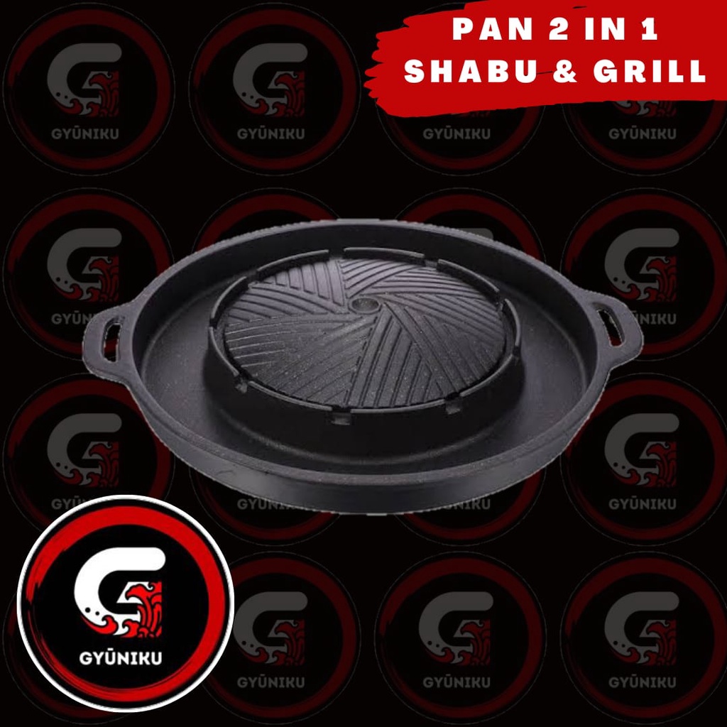 Mookata Steamboat and Grill pan / Shabu2 and grill 2in1