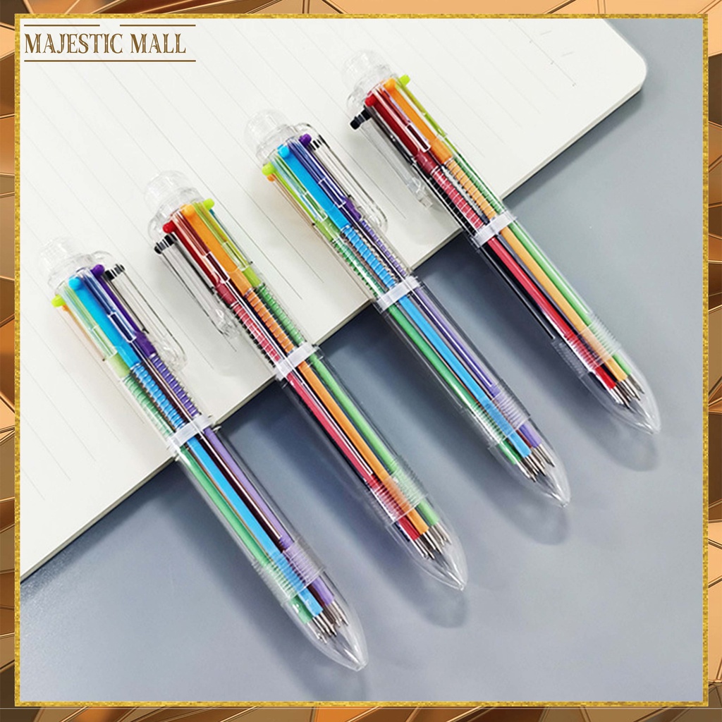 

Pulpen 6 Warna Transparan Pena Ballpont Pen Six-in-One Color Import COD ℳℳ 237