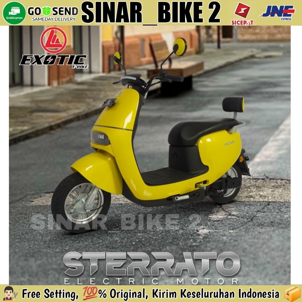 Sepeda Motor Listrik Exotic STERRATO 800 Watt Electric E-Bike