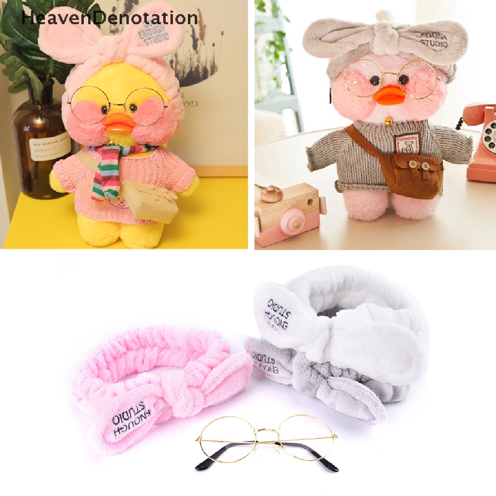 [HeavenDenotation] Aksesoris Boneka Untuk 30cm Bebek Plush Doll Headband Kacamata Outfit Untuk Mainan 30 cm HDV