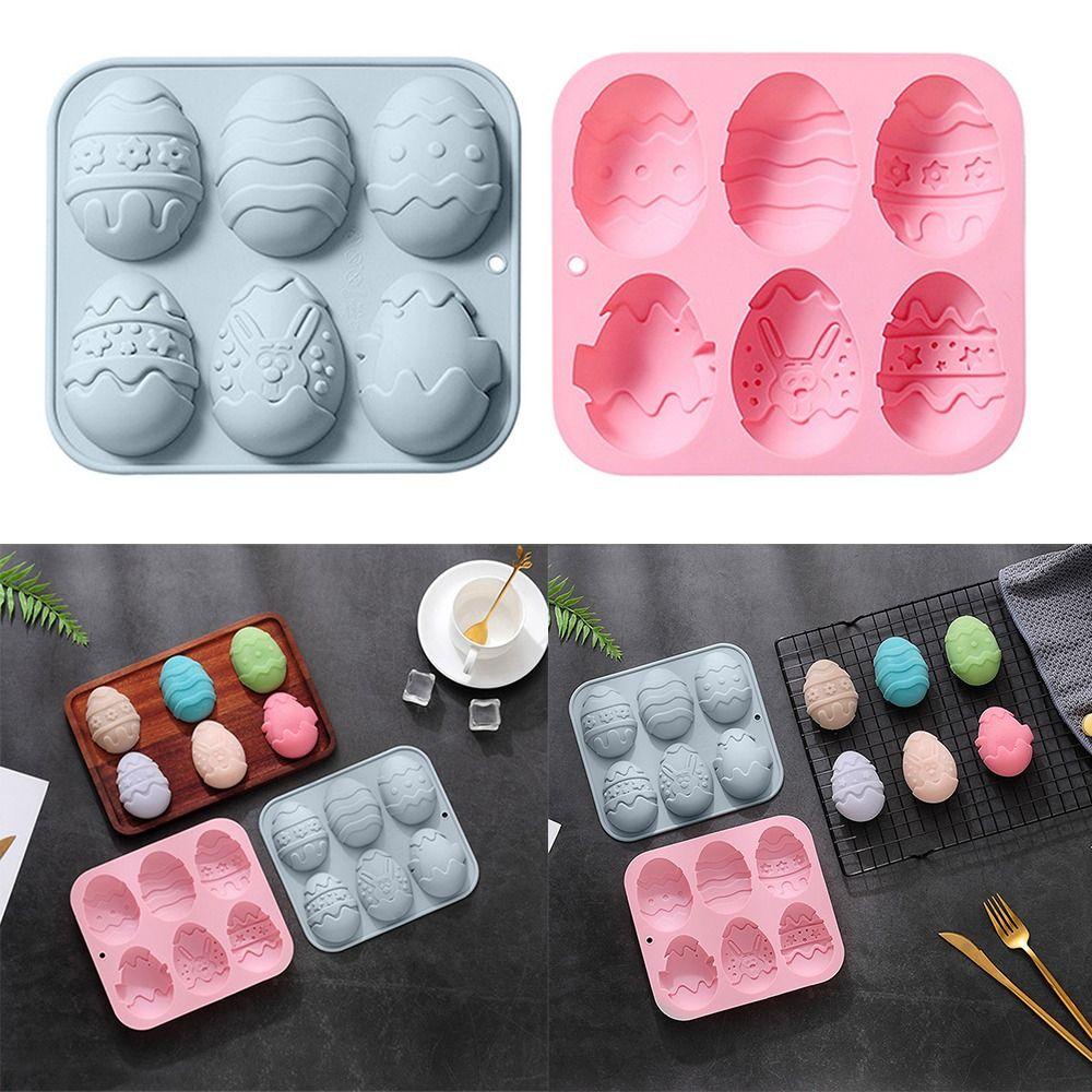 Cetakan Silikon Paskah Nanas DIY Cetakan Sabun Dekorasi Liburan 6rongga