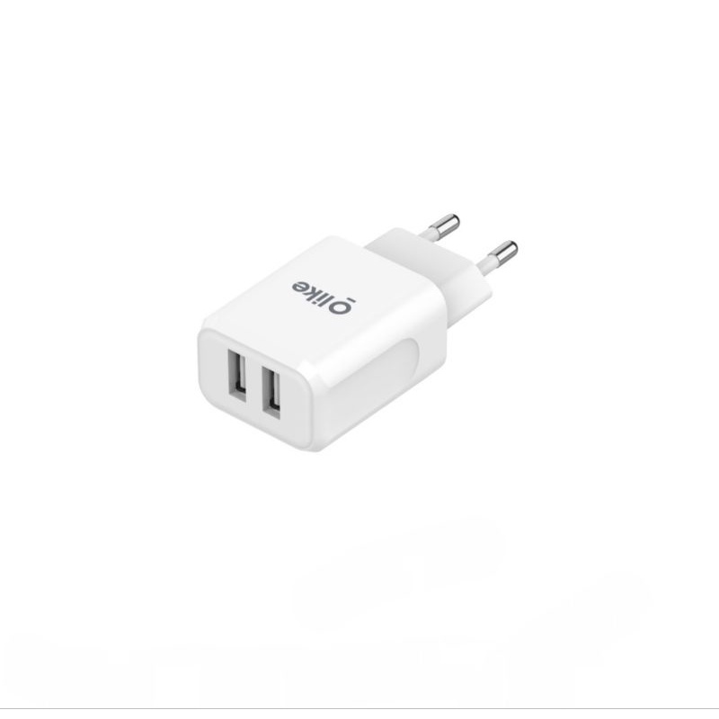 OLIKE KEPALA CHARGER / ADAPTOR CHARGER DUAL USB OUTPUT 12W 2A C202