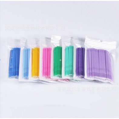 100 pcs Microbrush microbud dental eyelash extension lashlift sikat mikro spolie disposal Micro Brush Applicator