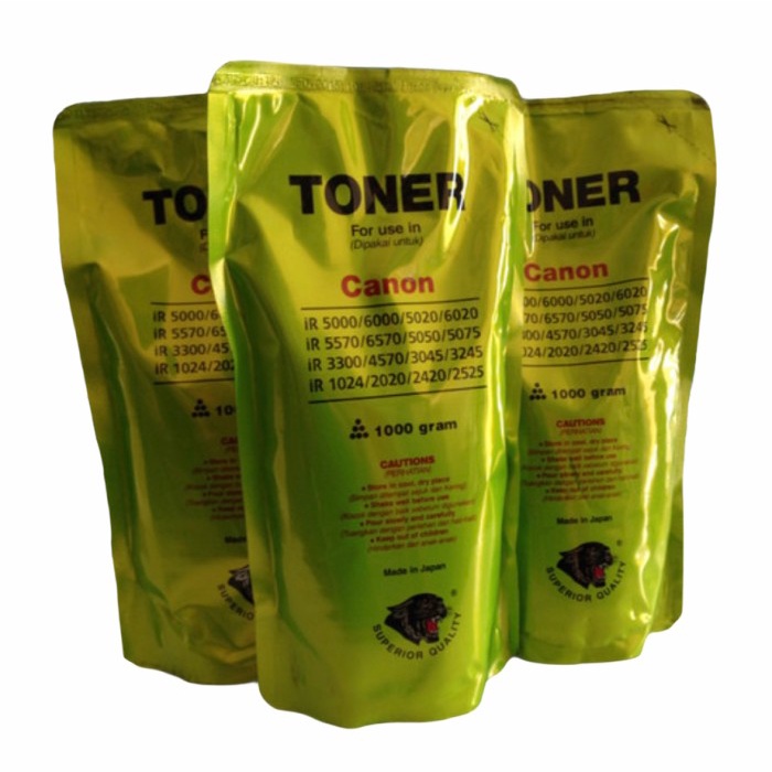 

Terlaris Toner Photo Copy Canon Black Panther/Macan Hijau