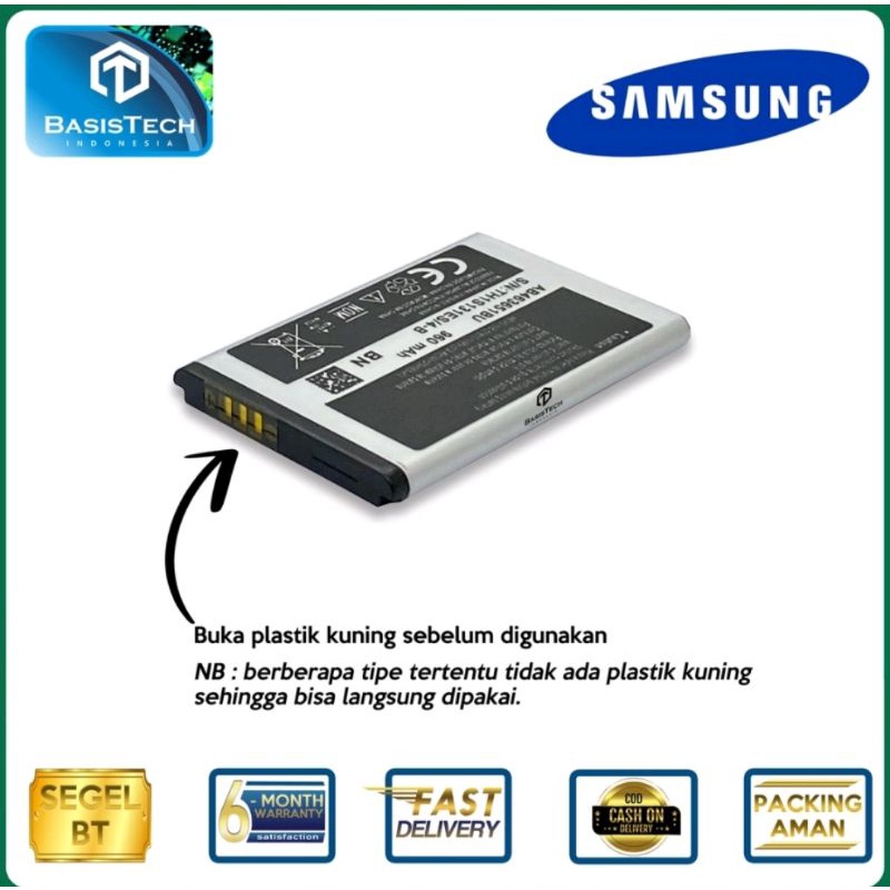 BATRE BATERAI SAMSUNG F400 S3650 B3410 C3510 C3322 S5620 L700 C3222 - AB463651BU - ORI