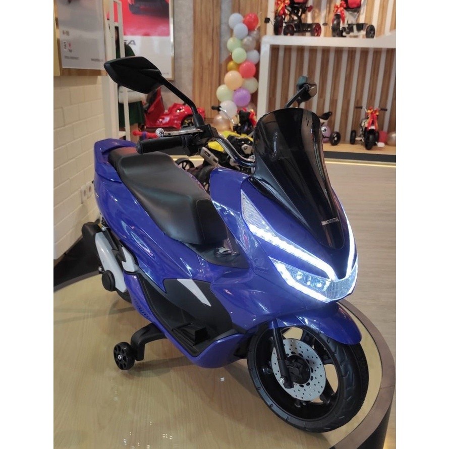 Motor Aki Anak Honda PCX M 988 Biru Terbaru