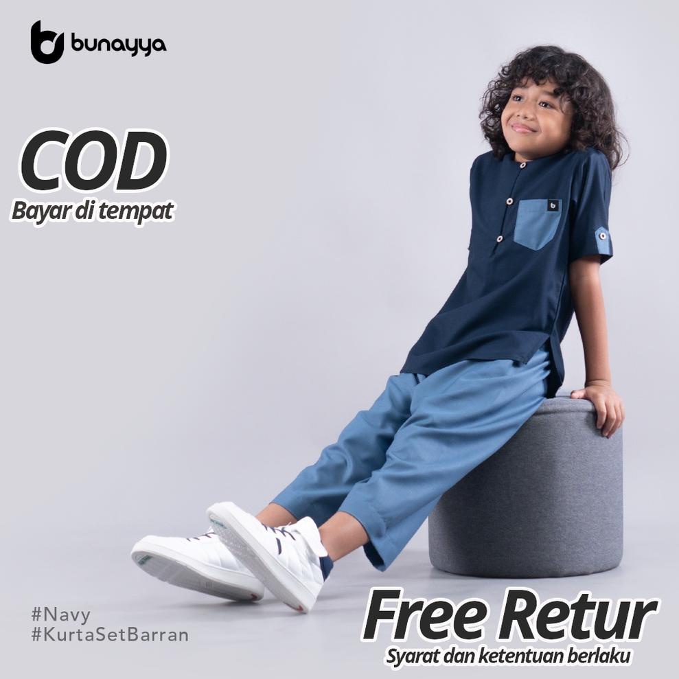 [ART. 4430] [Bunayya] Set Kurta Barran Anak kurta dan Sirwal Anak size 1-7