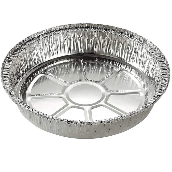 H 831 (20PCS) Wadah Aluminium Foil Bulat 18CM Loyang Auminium Foil Bulat Diameter 18cm Aluminium Kla