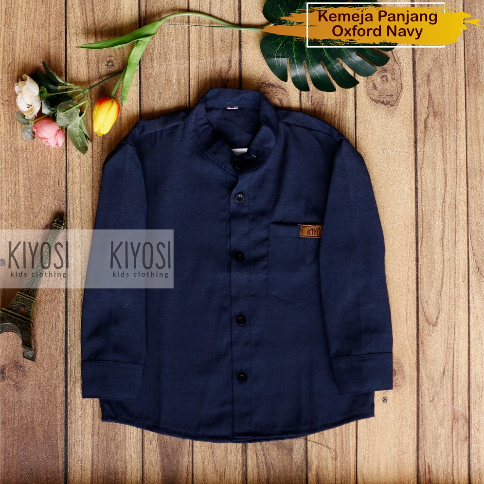 KIYOSI Kemeja Oxford Polos Anak Kemeja PANJANG Anak Best Seller 0-6 Tahun