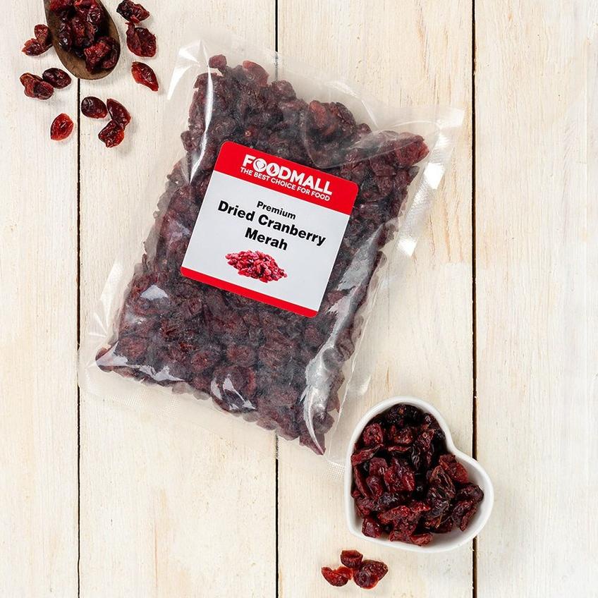 

۩ Dried Cranberry / Buah Cranberry Kering / Cemilan Kranberi 250 Gr ✬