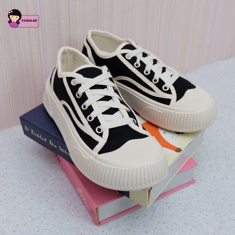 GLORYKIDZ SH2261 Sepatu Kets Sport Kanvas Kasual Penambah Tinggi Badan Sol 4cm Anak Usia 10 Tahun sd Dewasa Size 35-40