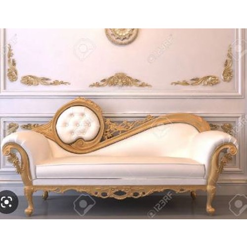 sofa penganting wedding putih gold mewah jakarta