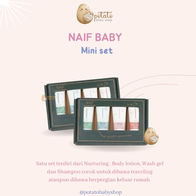 NAIF BABY - MINI SET Travel Size pack
