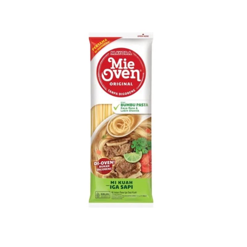 

MIE OVEN MAYORA 71gr MIE LURUS MIE KUAH RASA IGA SAPI BEST SELLER