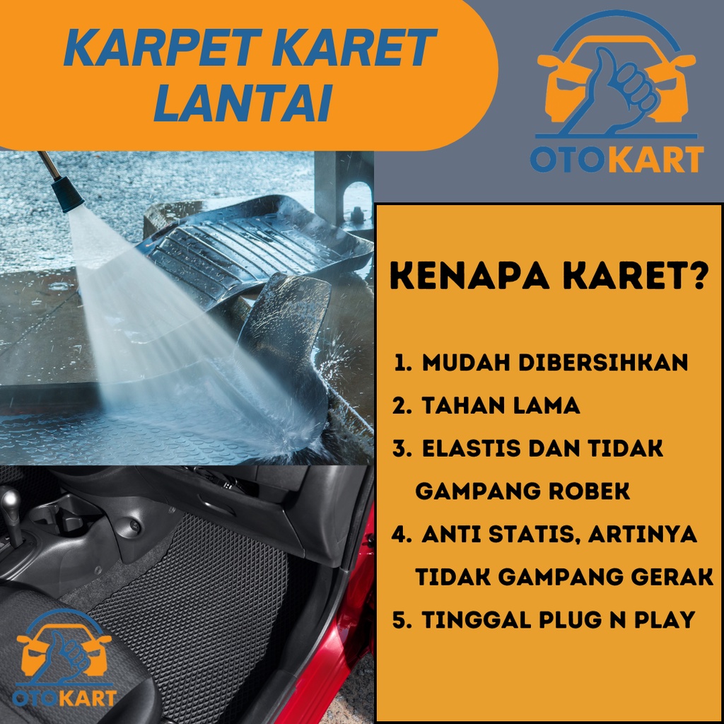 Berkualitas Karpet Lantai Karet Brv / Karpet Karet Mobil Brv / Karpet Brv