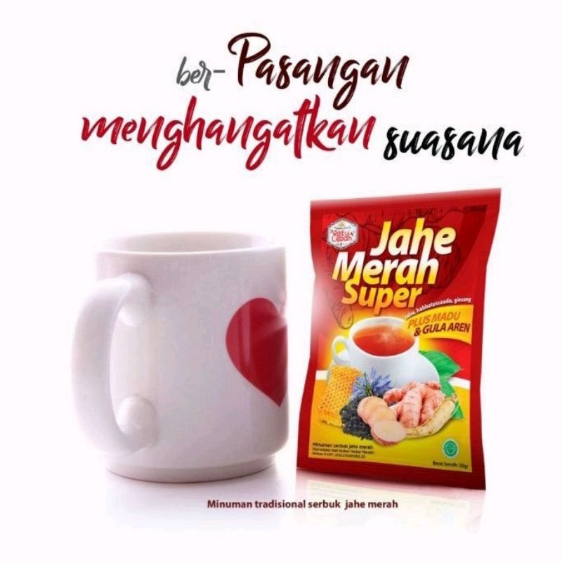 

(PROMO) Jahe Merah Plus Gula Aren Ratu Lebah 1 Renceng 12 Sachet