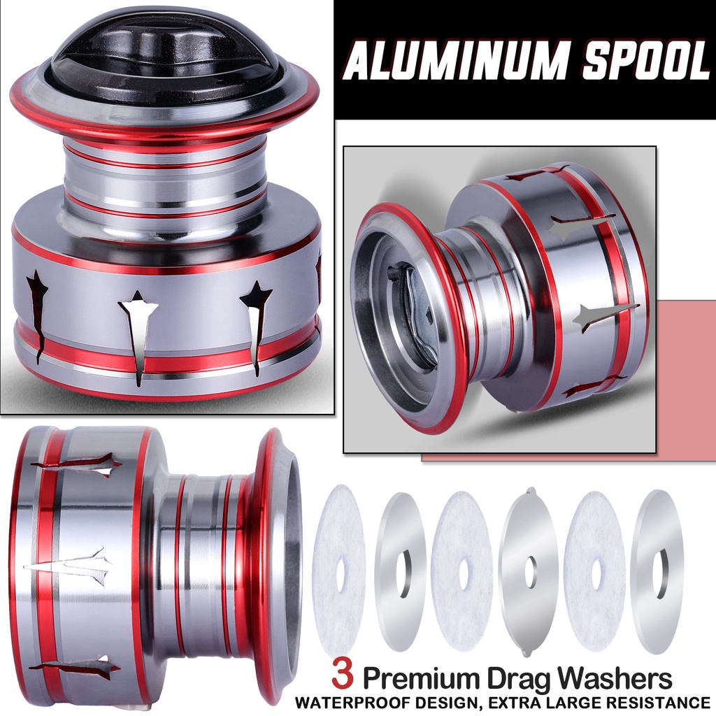 Reel Pancing Logam Max Drag 12LB 1000-5000 Model Cocok Untuk Memancing Di Laut Di Semua Perairan Fishing Reel Powerful Gulungan Pancing