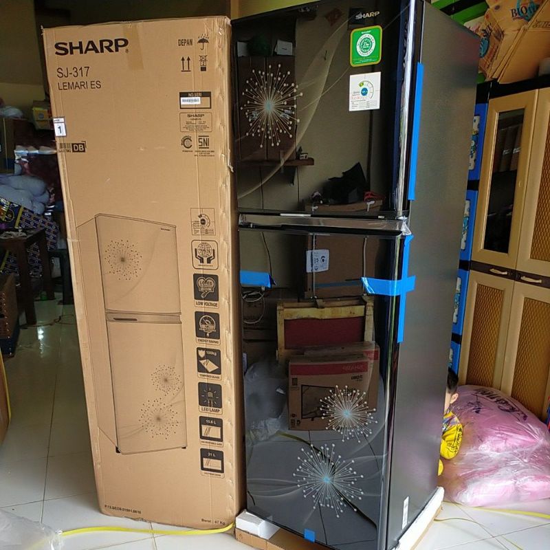 KULKAS SHARP 2 PINTU JUMBO SJ-317MG / SJ-316MG TANPA SALJU KAPASITAS JUMBO || SJ316MG SJ317MG SJ 317