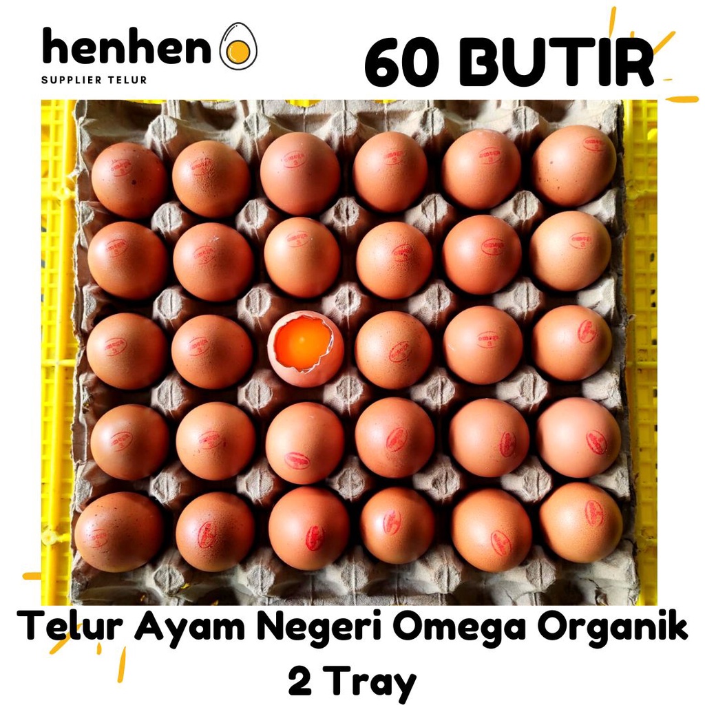 

RB TELUR AYAM NEGERI OMEGA ORGANIK 60 BUTIR / 2 TRAY HENMART