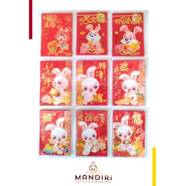 

[ 1 SET ] FLOWER SEASON & JINGCONG Amplop Imlek 2574 - Tahun Kelinci - Angpau Imlek size Kecil & Besar