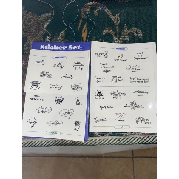 READY season greetings Stray Kids 2022 segre SG skz sticker Hyunjin bangchan hanjisung i.n Changbin 