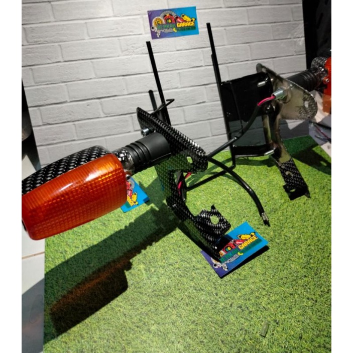 Lampu Depan Rx-King Plus Breket Karbon Plus Sen 2 Buah Karbon Kualitas Terbaik