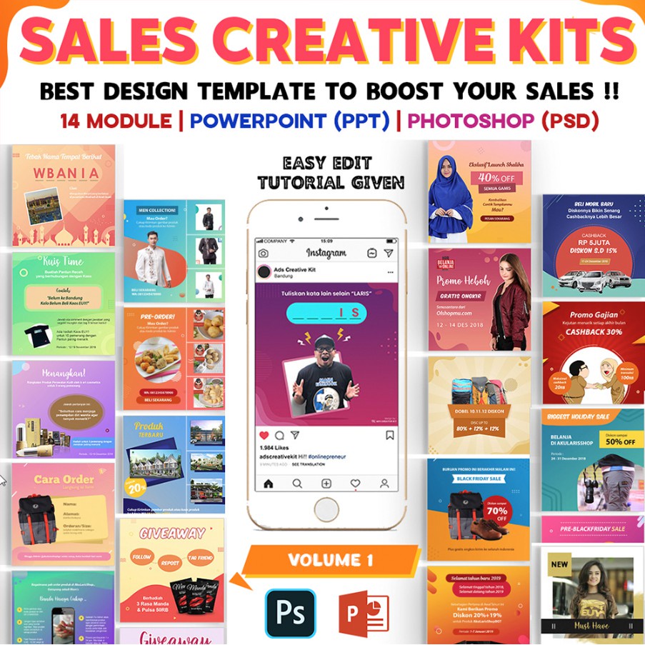 

NS Sales ADS Creative Kit Template Vol 1 | 14 Category | PowerPoint | Photoshop