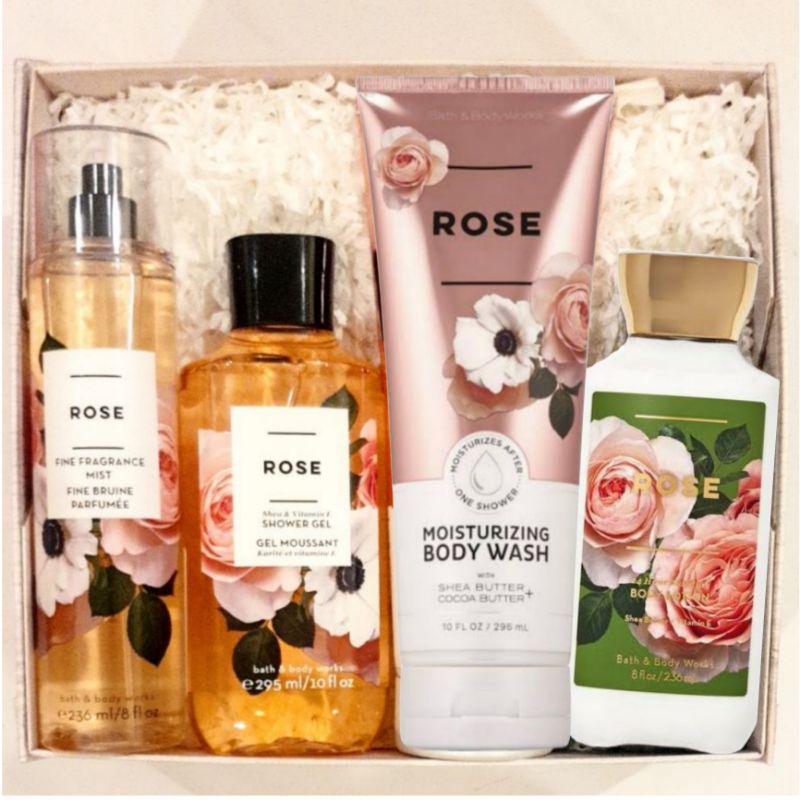 BBW ROSE GIFT SET PAKET BATH &amp; BODY WORKS