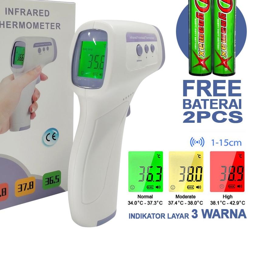 Diskon | KP8 | Thermogun thermometer infrared Thermo gun GF-Z99Y layar 3 warna alat ukur suhu badan